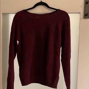 Elegant Maroon Crew Neck Sweater
